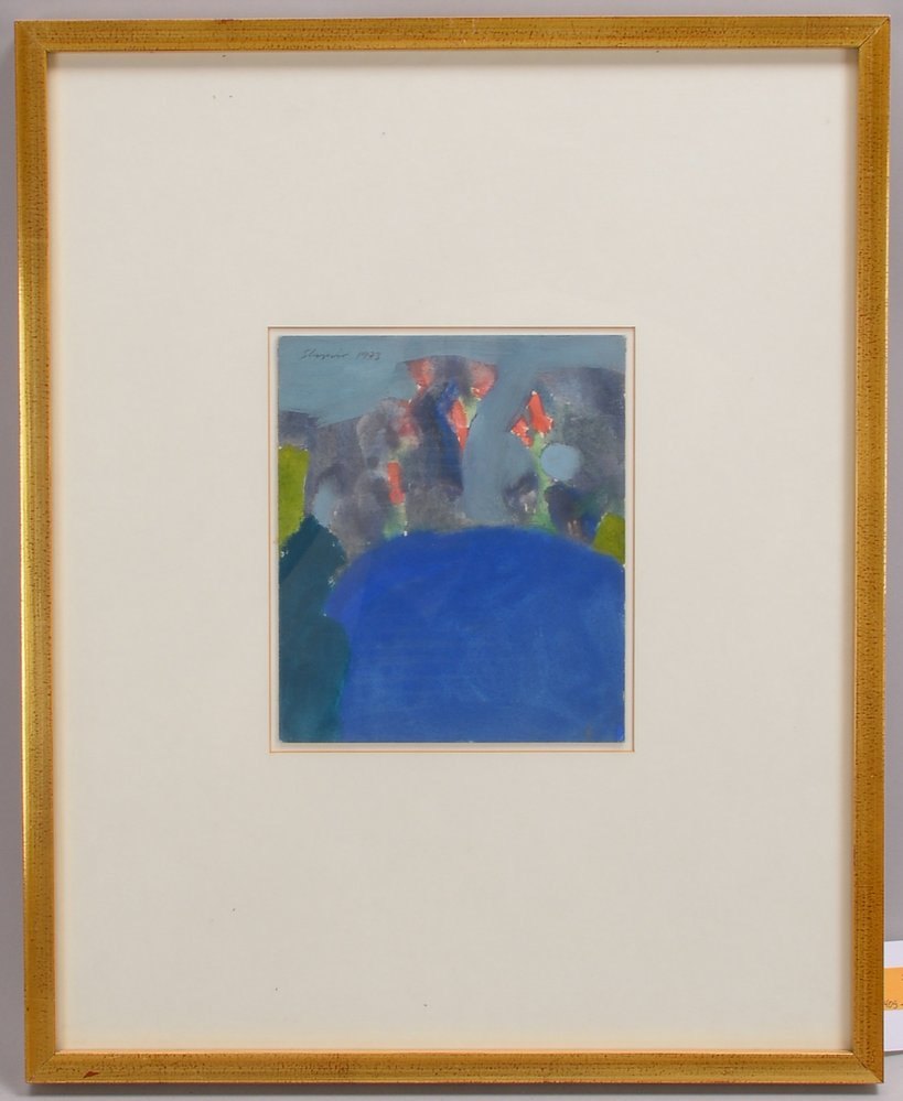 Shapiro, Shmuel, 'O.T.', Gouache, oben li. sign./dat. '1973', unter PP hinter Glas ger.