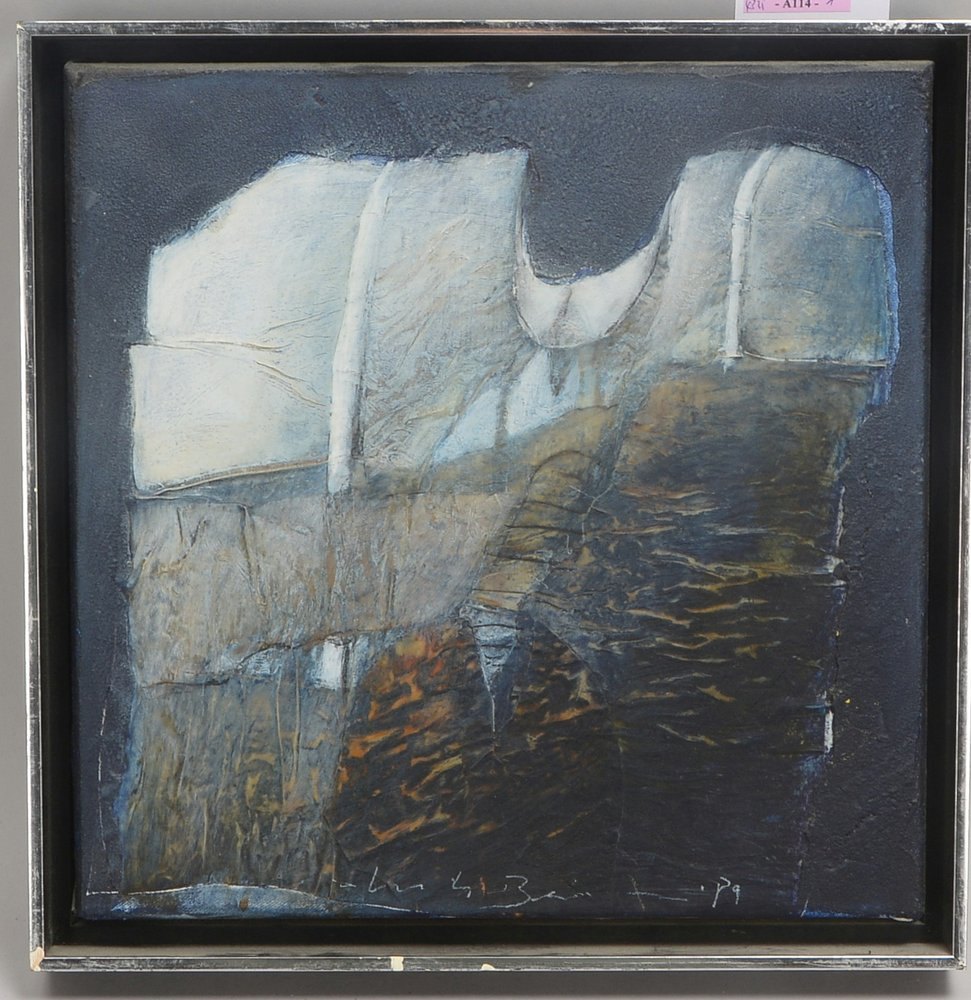 Bernsau, Lutz, 'Torso' - OT, Collage/Mischtechnik auf Leinwand, sign./dat.