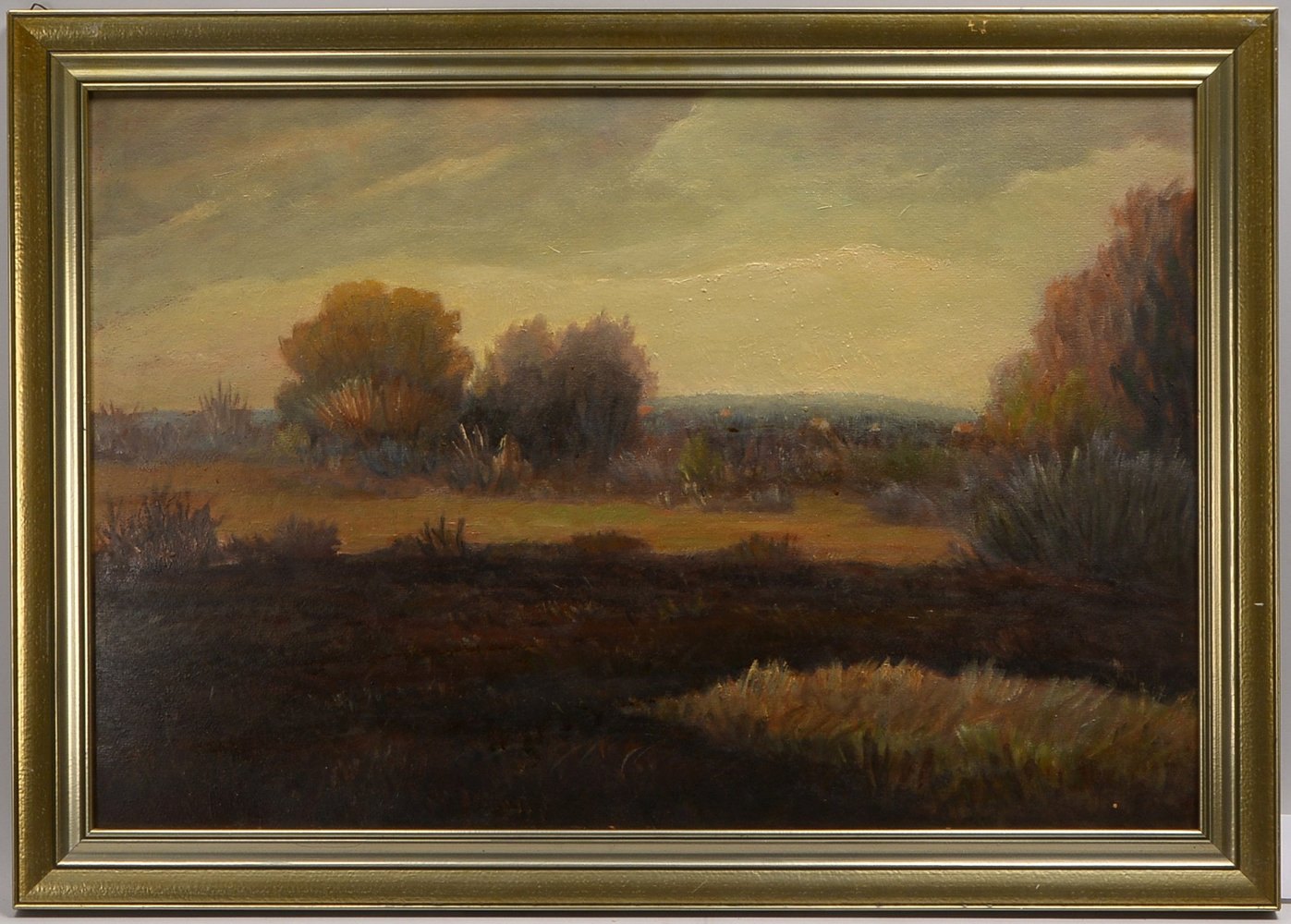 Dodenhoff, Heinz (zugeschrieben), 'Worpsweder Landschaft', Öl/Mk, unsign.