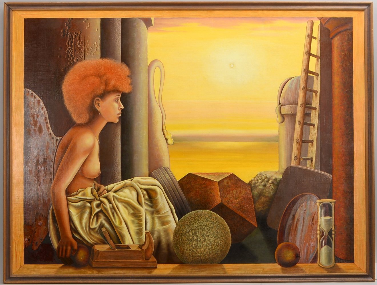 Meyerholz, Hans, 'Melancholie', Öl/Lw, sign./dat. (19)'86'; Rahmenmaße 95 x 125 cm