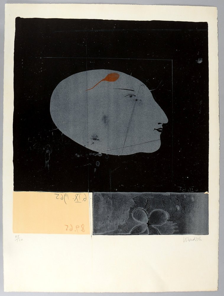Wunderlich, Paul, 'La tête II', Lithografie, numm., handsigniert/dat. '1965'