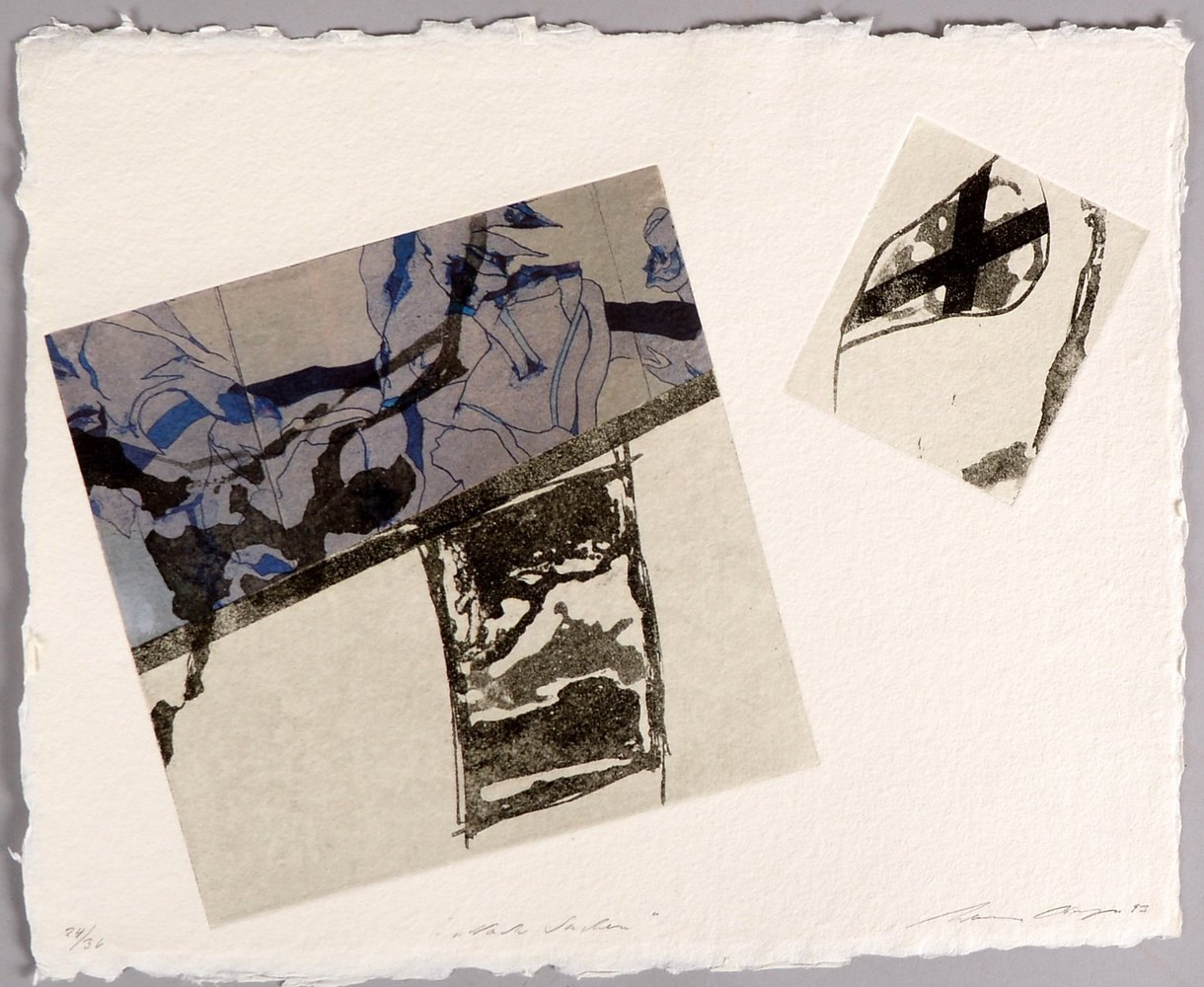 Berges, Werner, 'Nach Sachen', Rad. von 2 Platten/coll., handsigniert, datiert '1993'