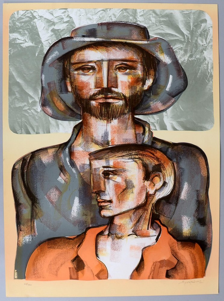 Dumas, Jorge, 'Heute und morgen', Lithogr., Aufl. 300 Exempl., handsign./dat. '1981'