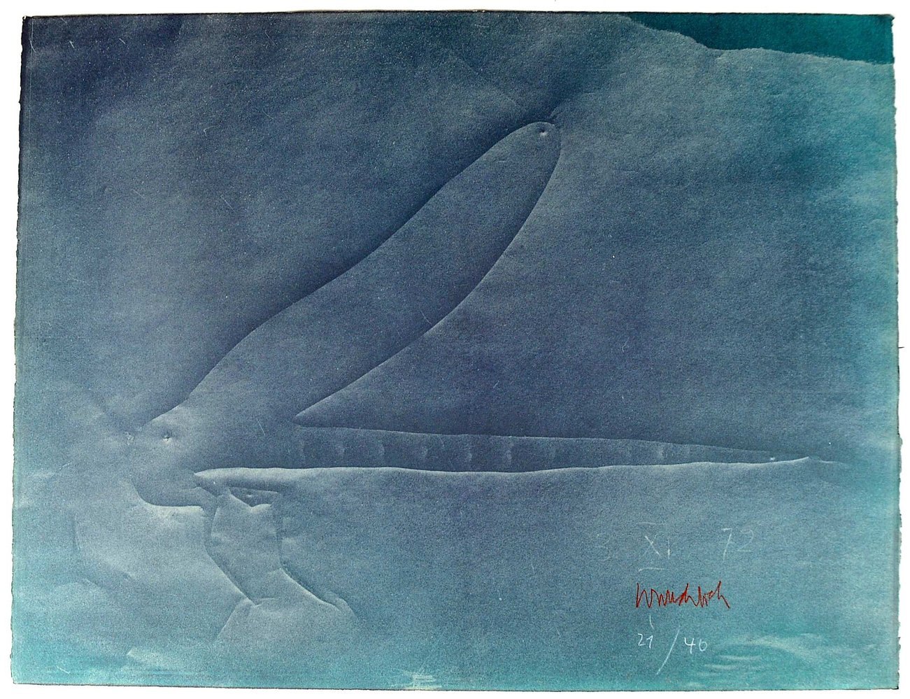 Wunderlich, Paul, 'Libellule', Lithogr., Aufl. 40 Exemplare, handsign./numm., dat. '1972'