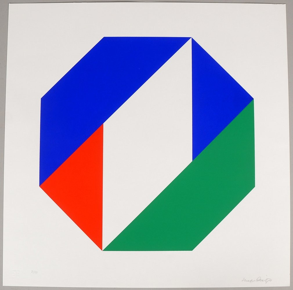 Dietz, Hugo, 'HDp 2', Farbserigrafie, Aufl. 50 Exemplare, handsign. und dat. '1972'