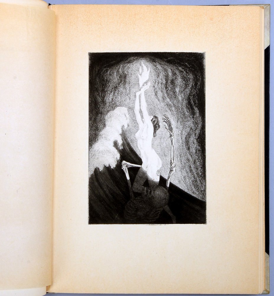 de Nora, A., antiquar. Lyrikband, mit 10x Radierungen von Fritz Schwimbeck (1919)