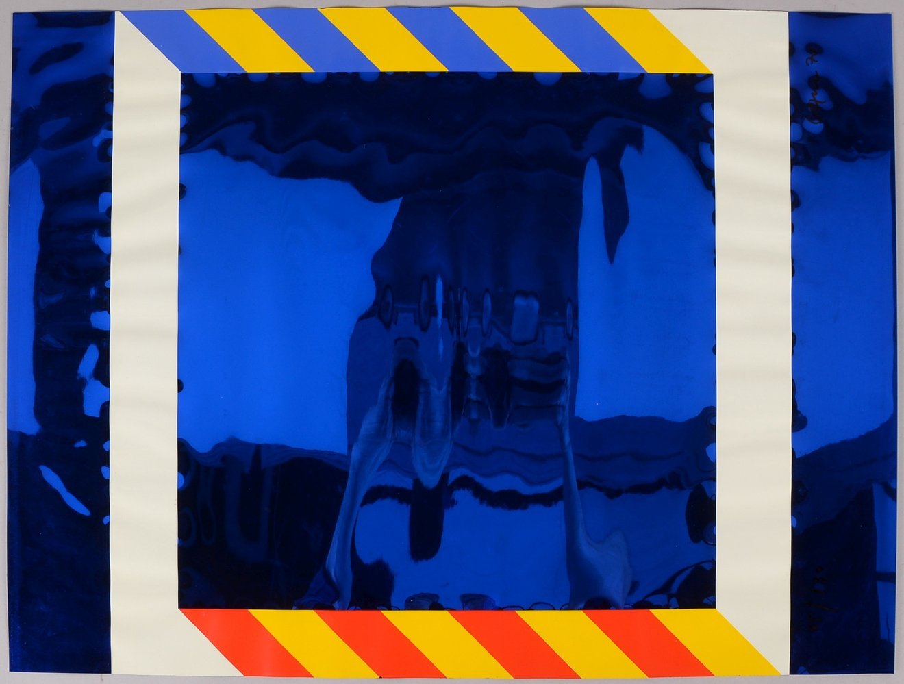 Gaul, Winfred, 'Konkrete Kunst', Farbsiebdr. auf Ultraphanfolie, sign./dat. '1970'