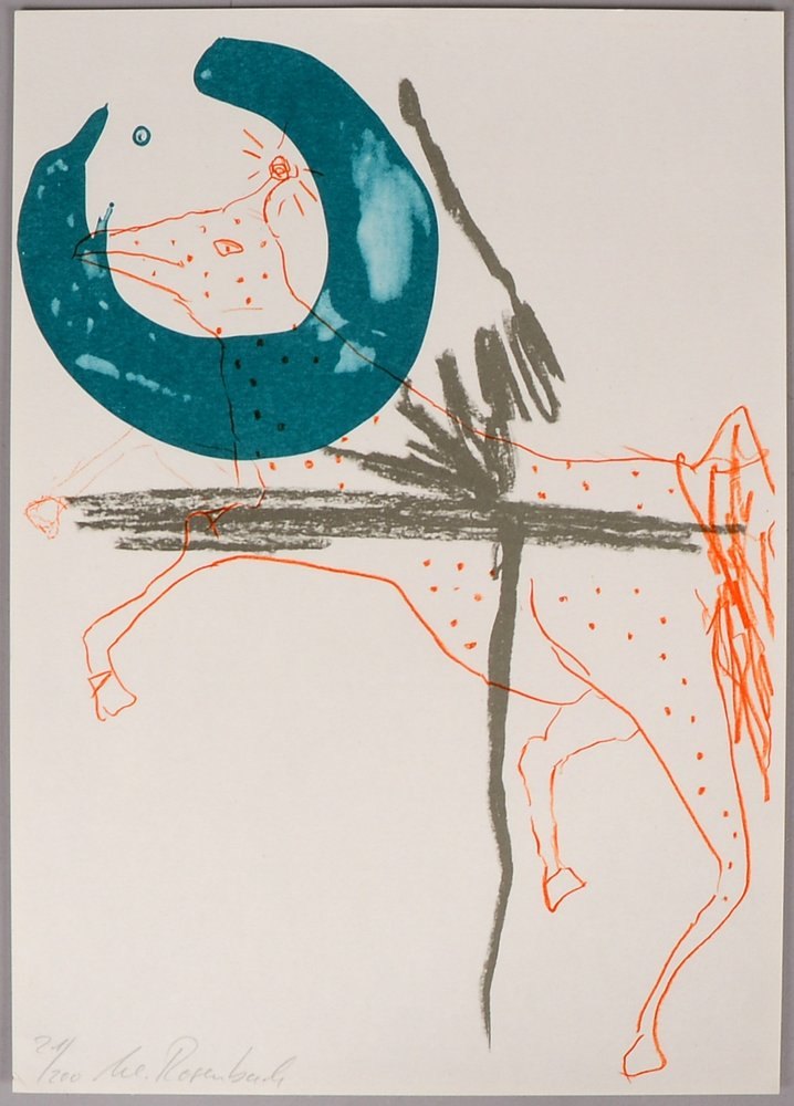 Rosenbach, Ulrike, Siebdruck (Titel unbek.), Aufl. 200 Exempl., handsign./dat. '1992'