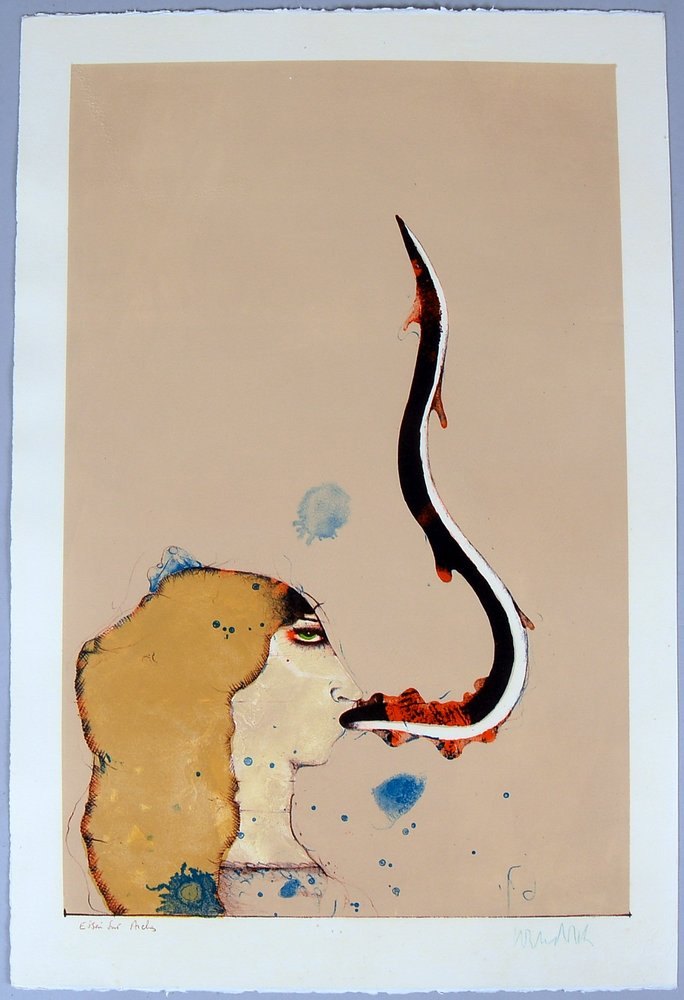 Wunderlich, Paul, 'La Pecheresse', Lithografie, handsign./mit Widmung, dat. '1967'