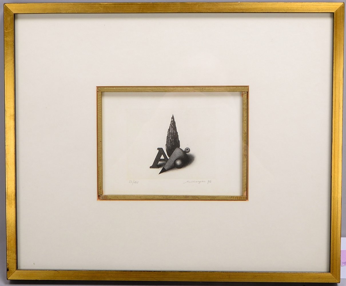 Meckseper, Fr., 'O.T.', Rad., Aufl. '23/100', sign., unter PP hinter Glas ger.