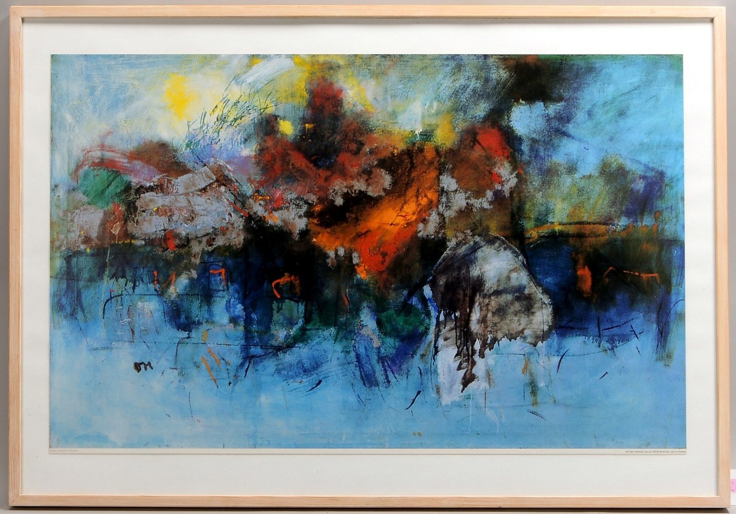Høst, Oluf, 'Ildebrand' - Museumsreplik, Kunstdruck, unter PP hinter Plexiglas