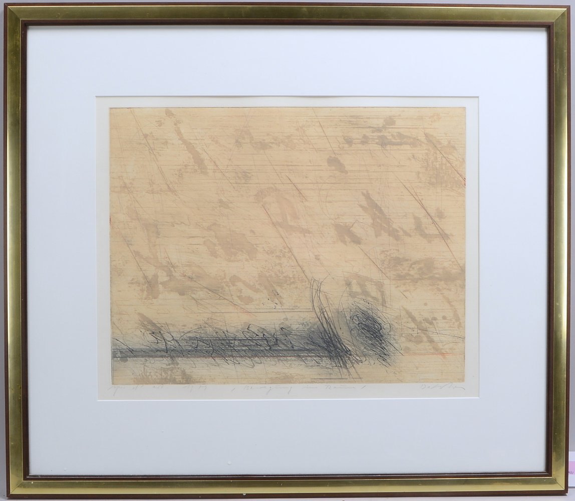 Dahmen, K.F., 'Bewegung im Raum', Farbrad., sign./dat. '1979' und bet., unter PP hinter Glas