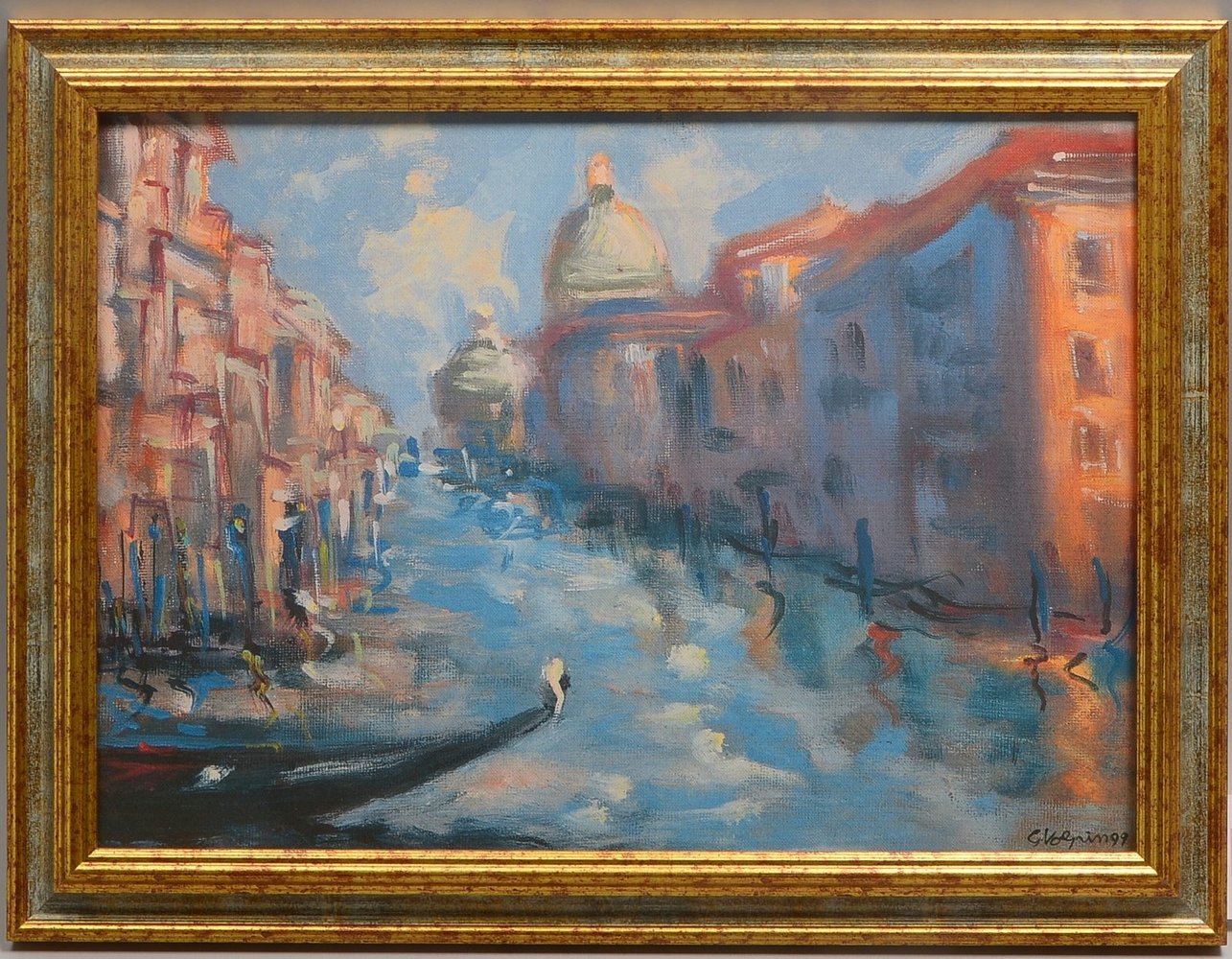 Volpin, G., 'Ansicht von Venedig', Öl/Lw, unten rechts signiert; Maße 33 x 47 cm
