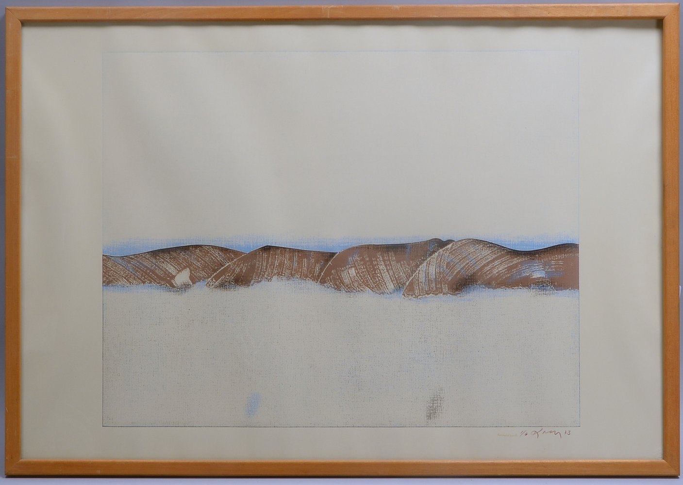 Knopp, Axel, 'O.T.', Farbserigrafie/Handdruck, bleisigniert/datiert '1973'