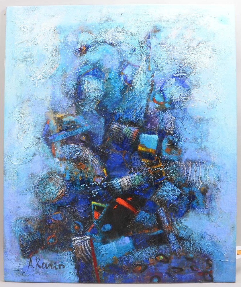 Karinauskas, Algis, 'O.T.', Mischtechnik/Lw, unten li. sign., ungerahmt; Maße 120 x 100 cm