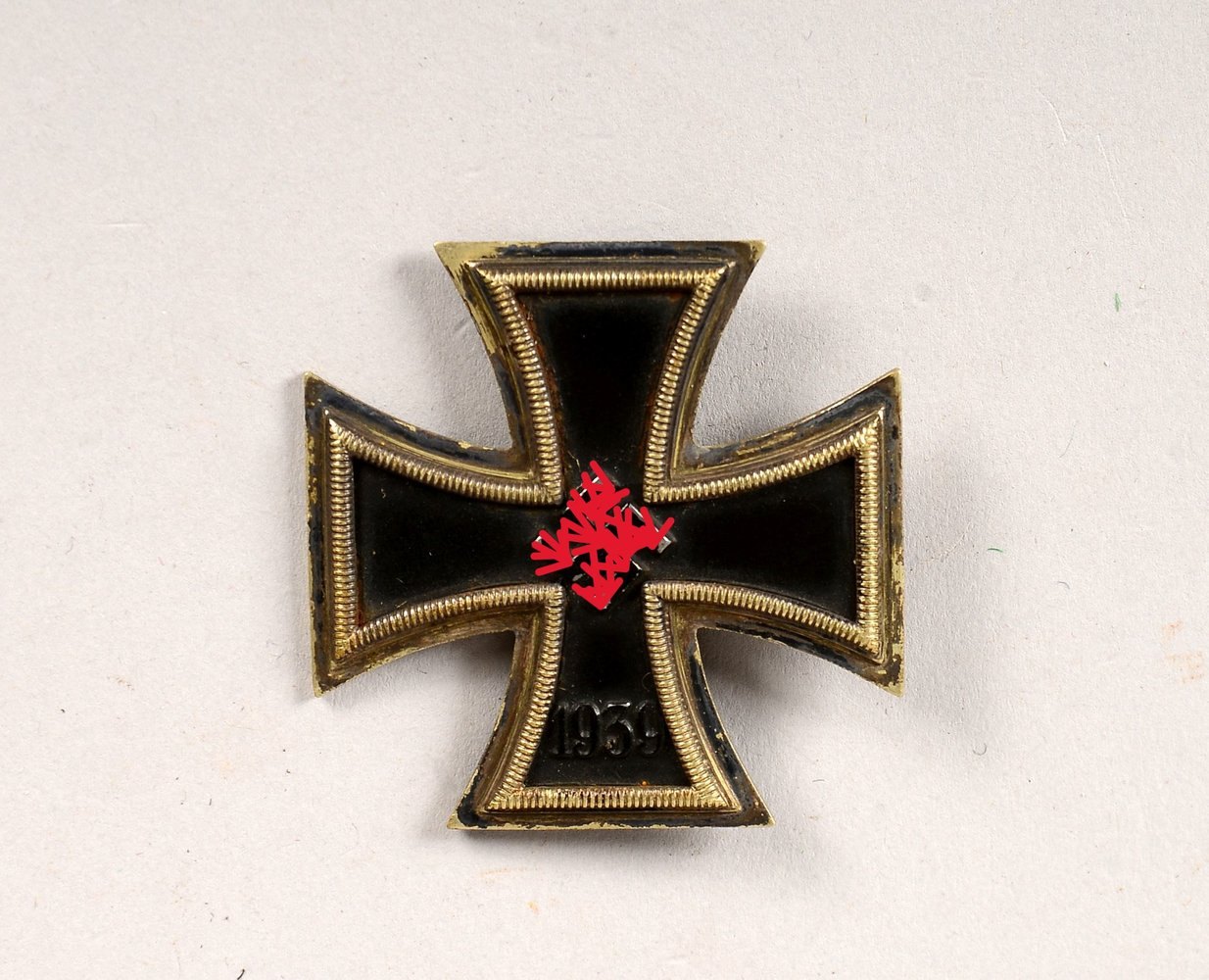 Militaria-Sammlerstück ('III. Reich'): 'Eisernes Kreuz I. Kl., 1939' (Schraube fehlt)