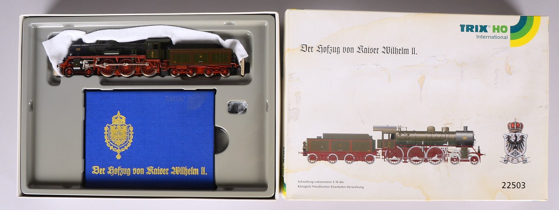 Modelleisenbahn, Trix 'H0', '22503' - 'Schnellzug-Lok S10 der KPEV', innen neuw.
