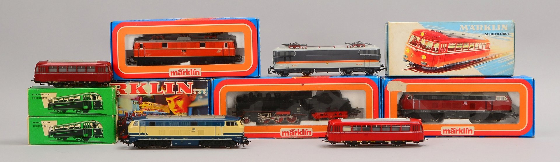 Märklin 'H0', Loks/Schienenbus: '3003, '3016', '3073', '3075', '3165', '3166', 2x '4016'
