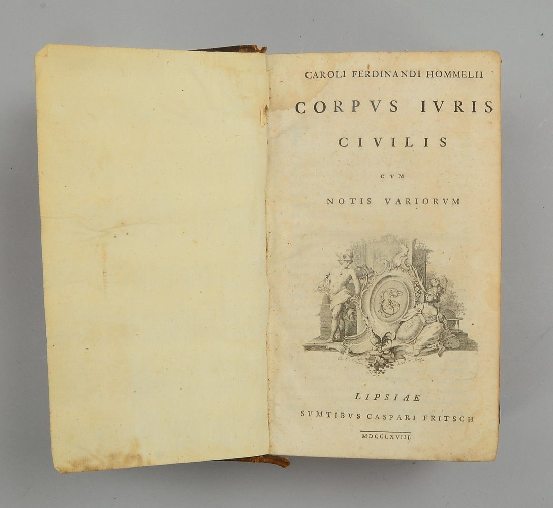 Hommel, Carl Ferdinand, 'Corpus Iuris Civilis', Caspar Fritsch Witwe & Erben (1778)