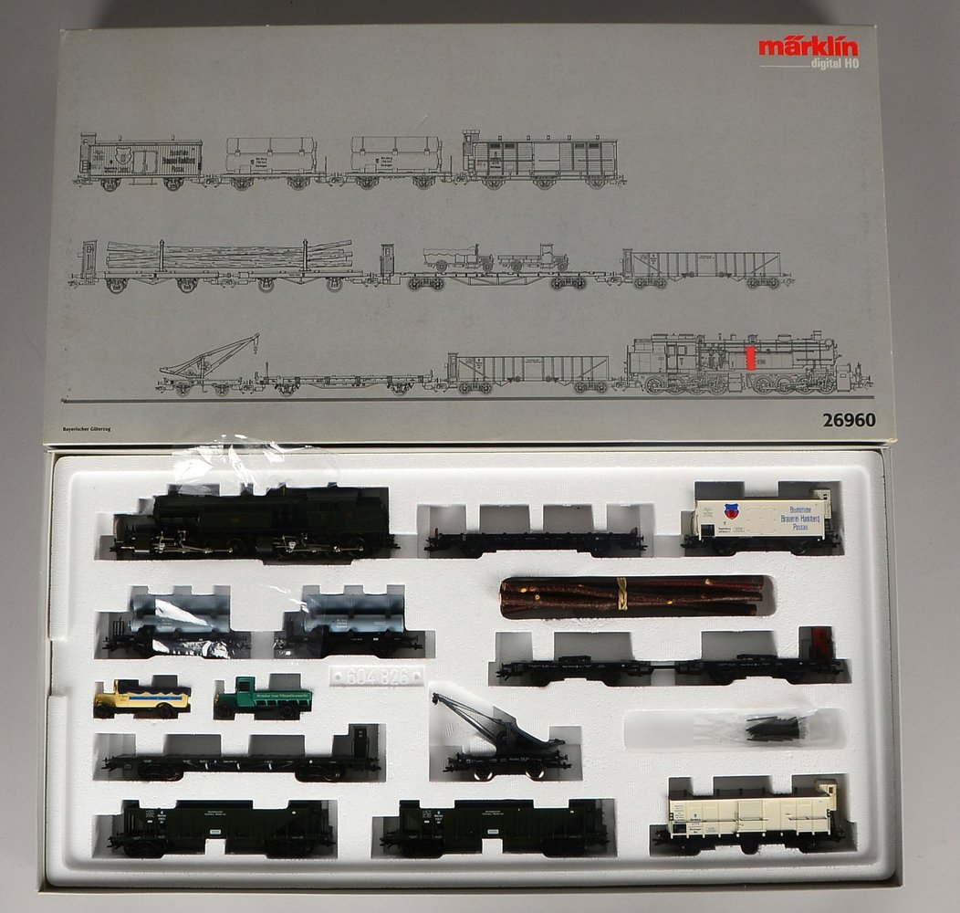 Modelleisenbahn, Märklin 'H0', 'Bayerischer Güterzug', Nr. '26960', in OVP - neuw.