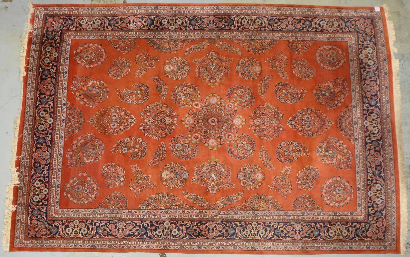 Sarough, feste Knüpfung; Maße 363 x 248 cm (Schmalseite mit Gebrauchssp.) - mit Zert.