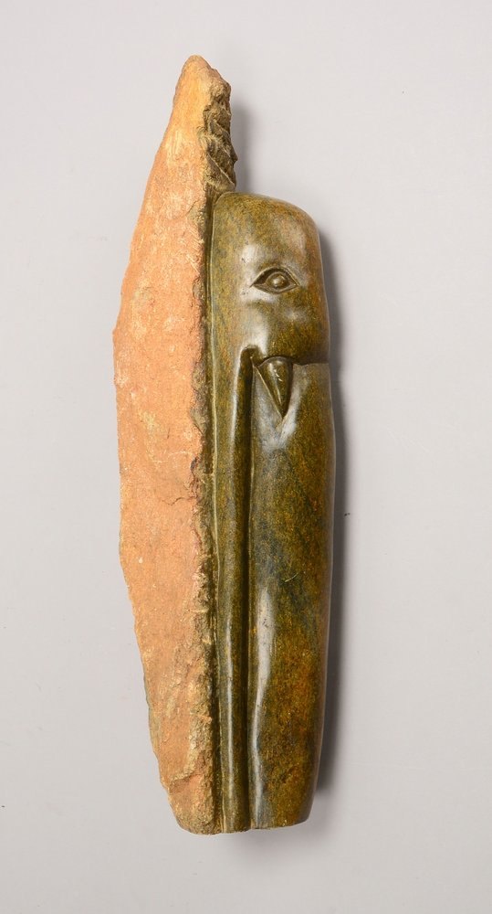 Shona-Skulptur, Serpentinstein, 'Elefant', Aufl. '3/5', unters. sign.; Höhe 60 cm