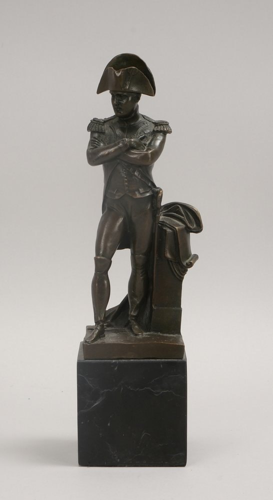 Bronze, 'Napoleon', sign. 'Guillemin', Gießerstempel, auf Marmorsockel; Höhe 30 cm