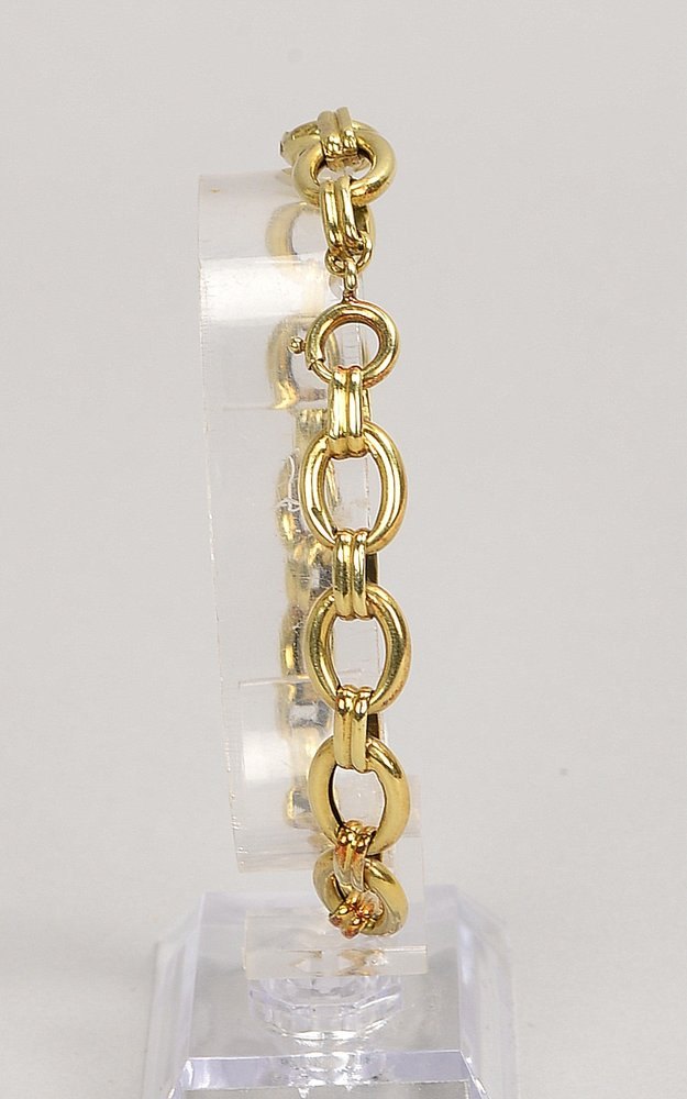 Armband, 585 GG (gest.), Ankerglieder, mit Federringschließe; Länge 20 cm, Gew. 10,20 g