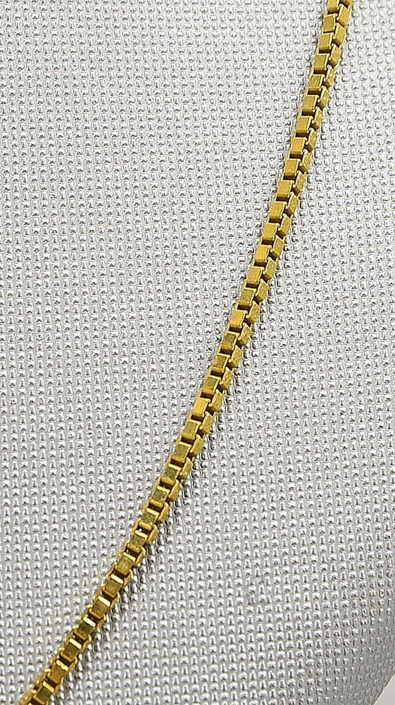 Veneziakette, 333 GG (gest.), Federringschließe; Länge 70 cm, Gewicht 8,00 g