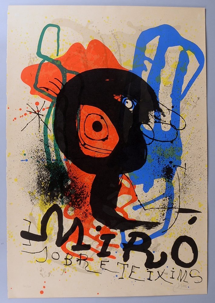 Miró, Joan, 'Sobreteixims', Farblithogr., Aufl. '40/150', sign.; Blattmaße 86 x 59 cm