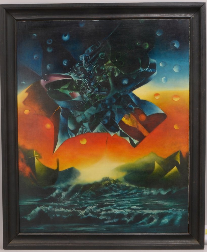 Zielinski, Wojciech, 'The Crash' - OT, Öl/Lw, verso sign./bet.; Rahmenmaße 92 x 76 cm