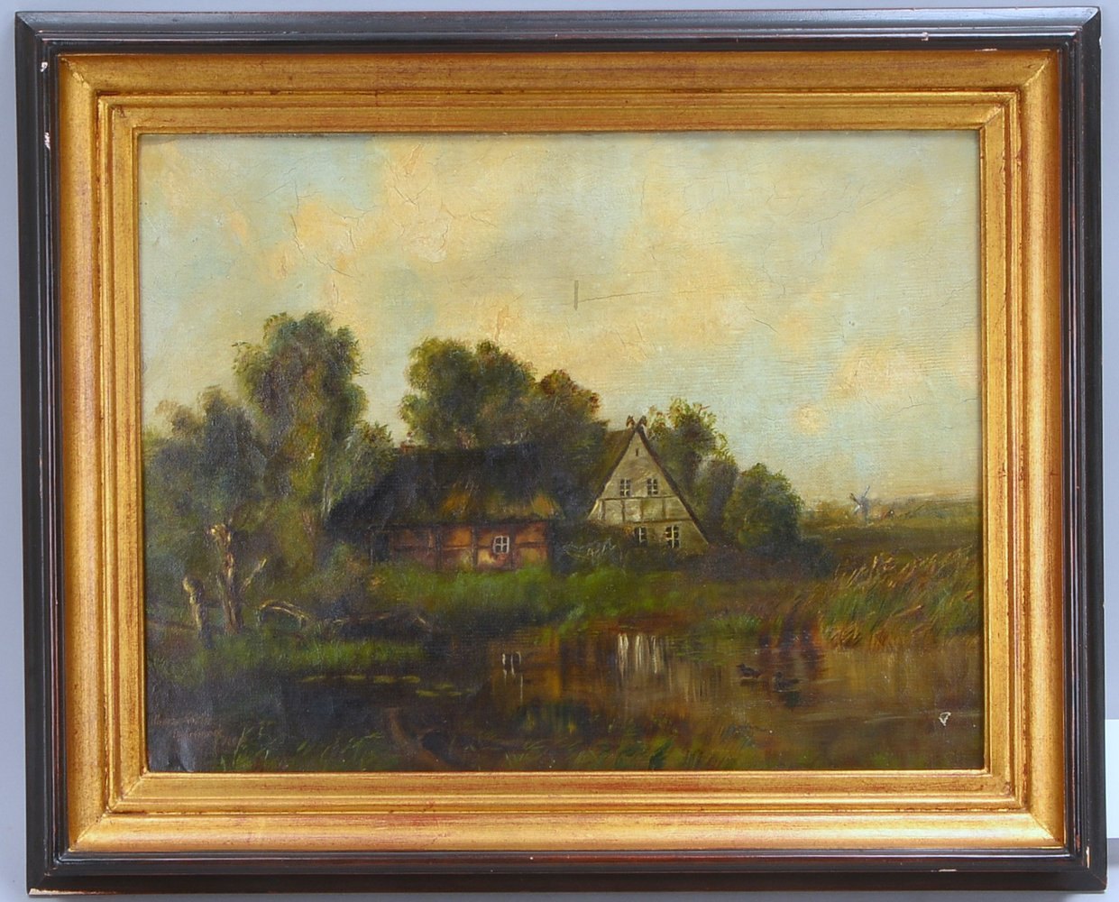 Bodensiek, Elly (nach Köster), 'Romant. Uferlandschaft', Öl/Lw, bez., sign./dat. '1894'
