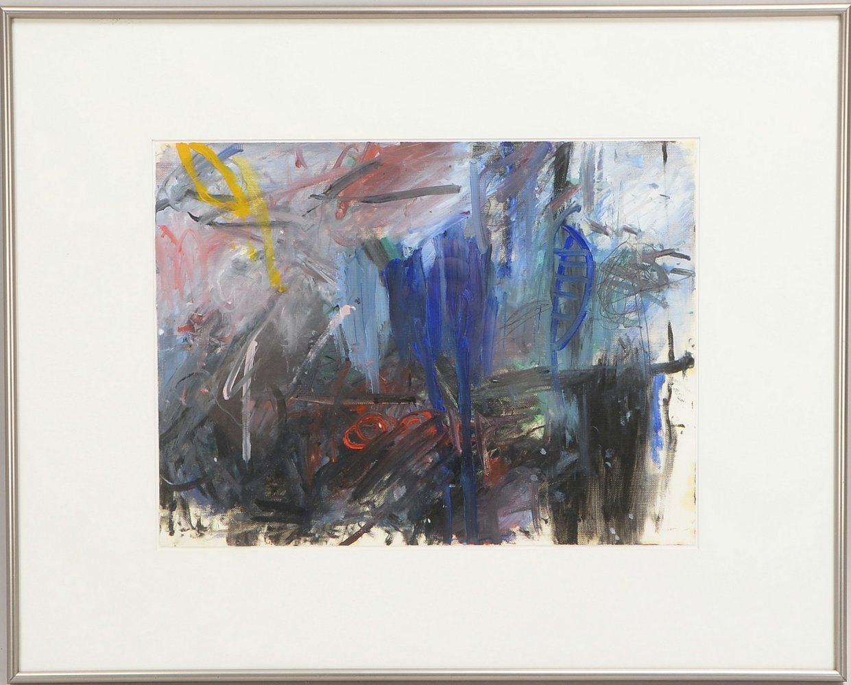 Sun-Hui, 'Wanderung I', Öl auf Papier/ger., verso bet., bez. 'Sun-Hui', dat. '1991'