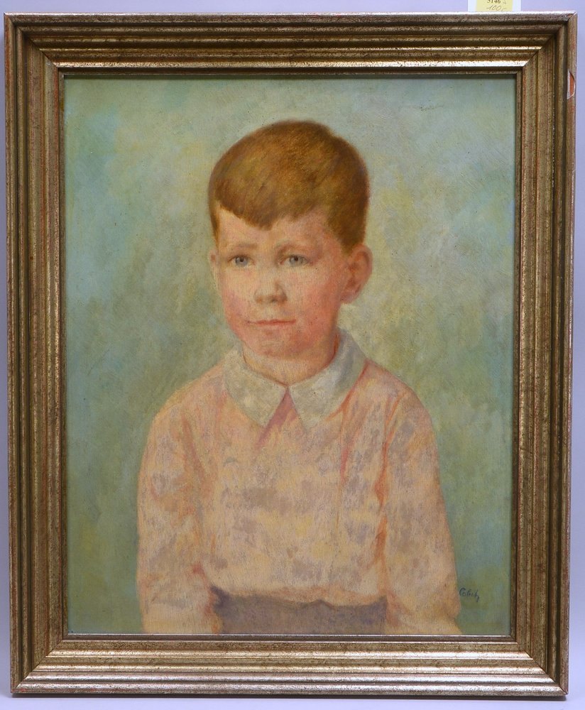 Cobet, Fritz, 'Knabenportrait', Öl/Hf, unten re. sign.; Rahmenmaße 70,5 x 58,5 cm