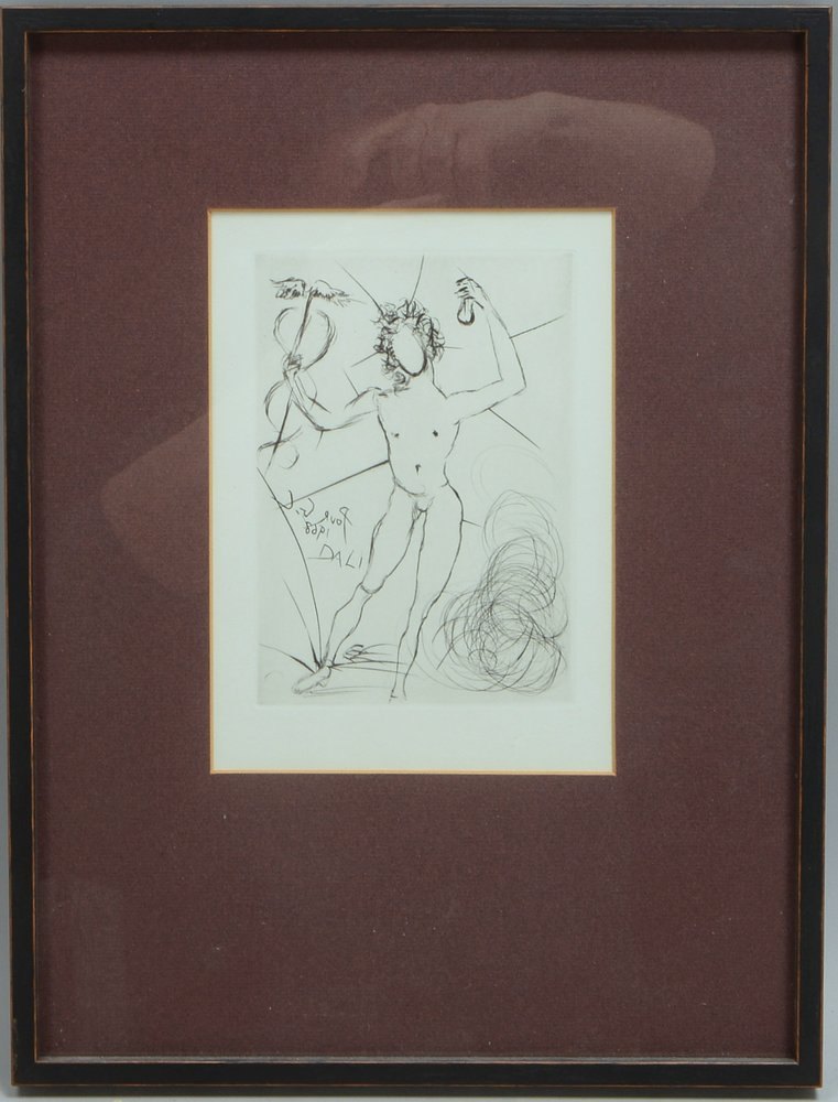 Dalí, Salvador, 'Merkur', Radierung, i.d. Platte sign., unter PP; Rahmenmaße 41 x 31 cm
