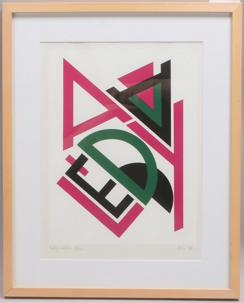 Fajo, Janos, Siebdruck, limit. Aufl., handsign./dat. '1988'; Blattmaße ca. 44,5 x 34,5 cm