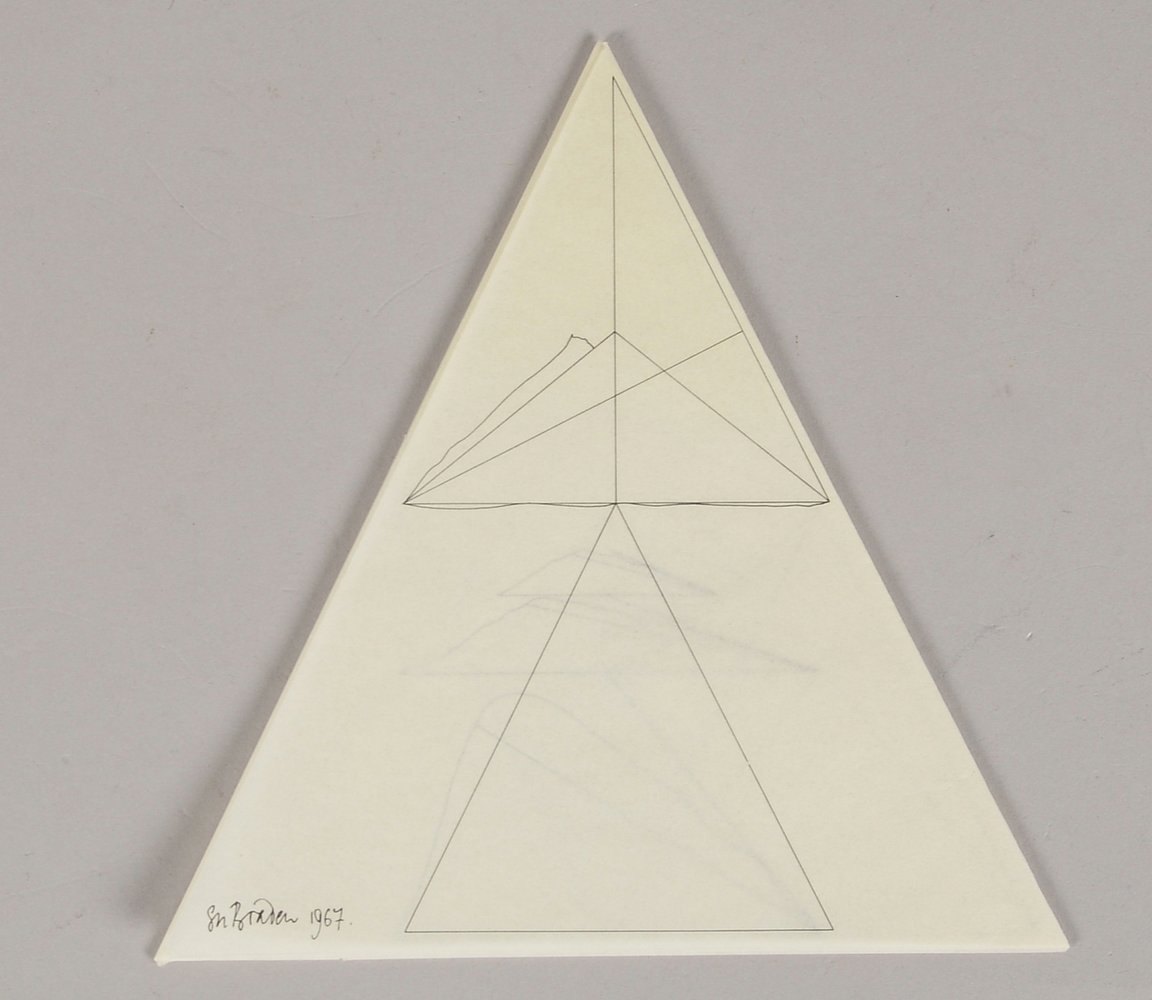 Braden, Sue, 'Project for a Bridge', Multiple, im Druck sign.; Maße Dreieck: 16,2 x 16 cm