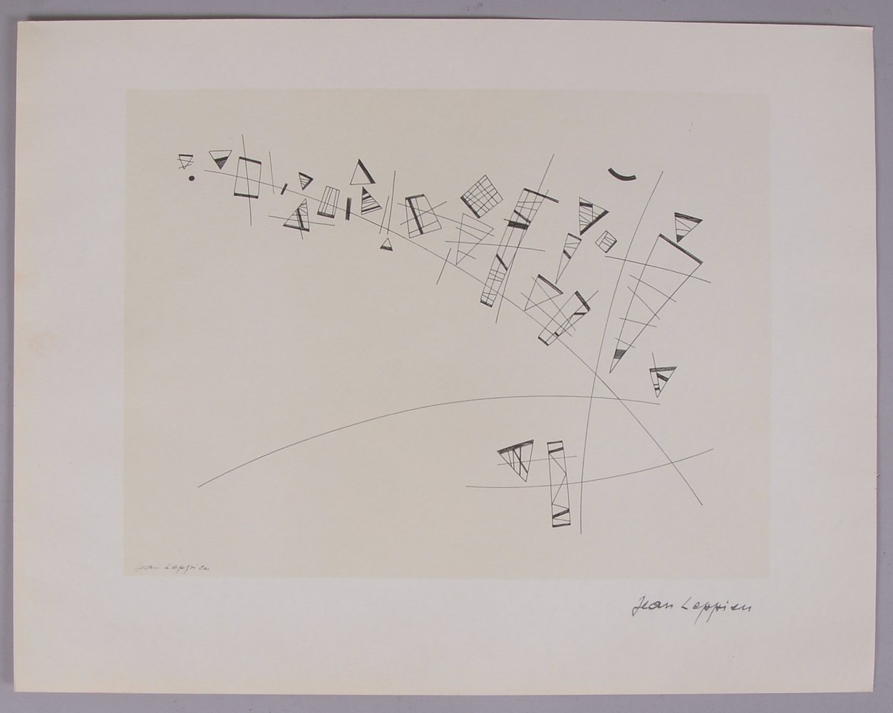 Leppien, Jean, 'Disegni/1', Lithografie, limit. Aufl., bleisign.; Blattmaße ca. 33 x 43 cm