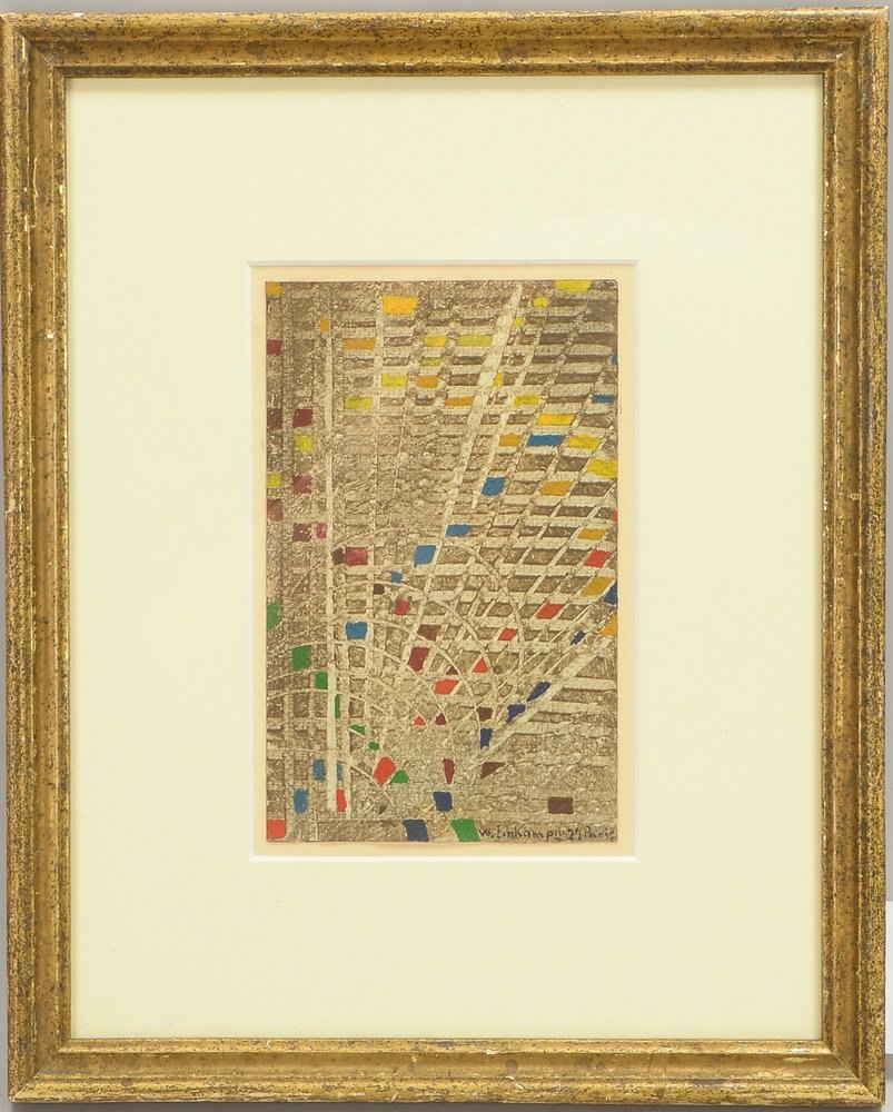 Imkamp, Wilhelm, 'Abstr. Komposition', Mischtechn./Papier, sign., ortsbez./dat. (19)'29'