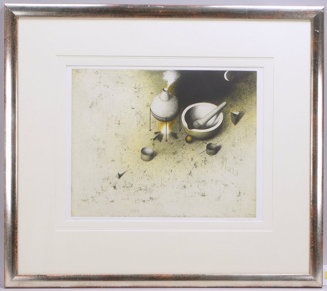 Meckseper, F., 'Chemie', Farbrad. ('The Nobel Prizes'), Aufl. '28/100', sign./dat. (19)'83'