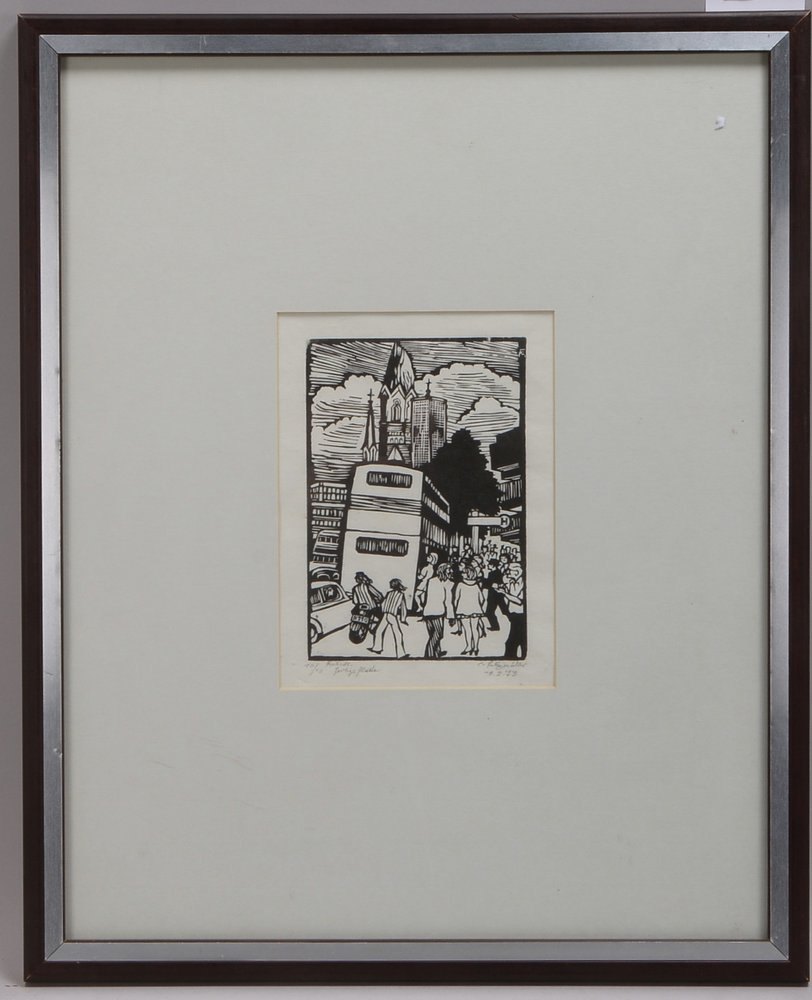 Felixmüller, C., 'Als ich das erste Mal...', Holzschn./Japan, Aufl. '10/10', sign./dat. (19)'73'