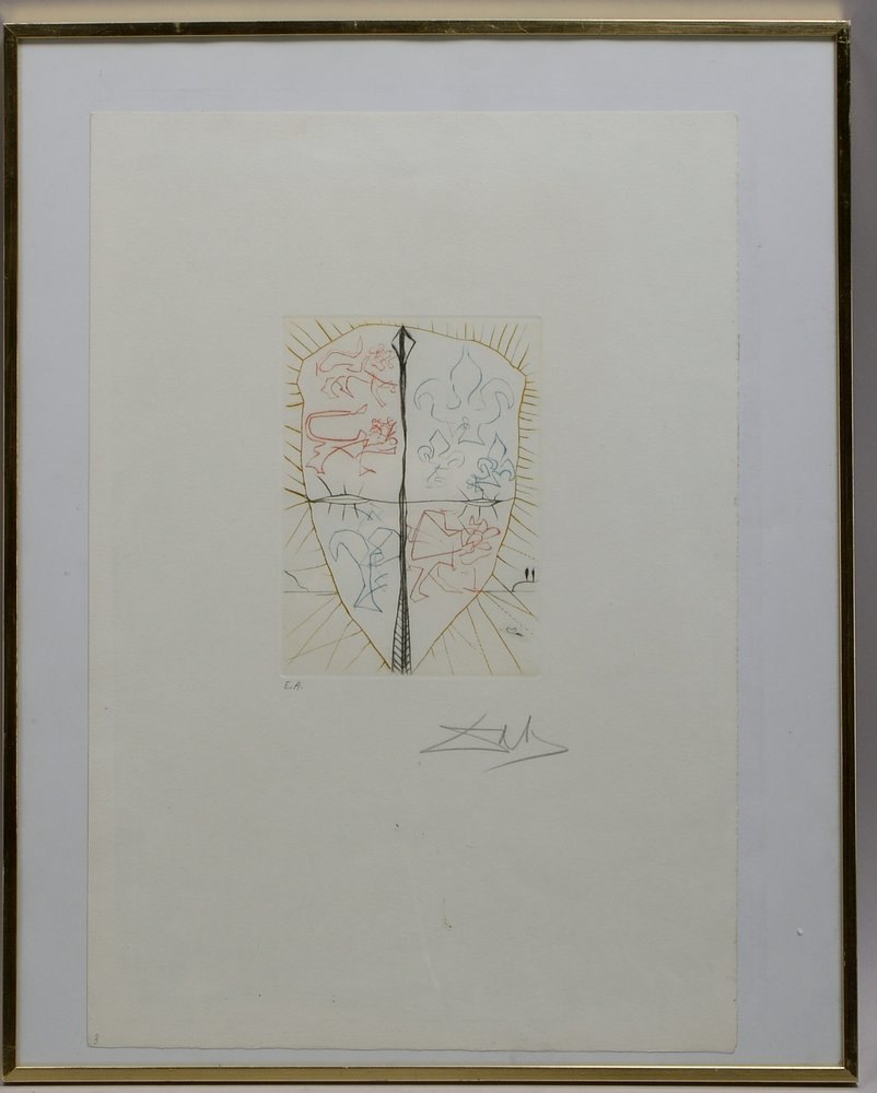 Dalí, S., Kaltnadelradierung, Aufl. 'E.A.', bleisign., hinter Glas