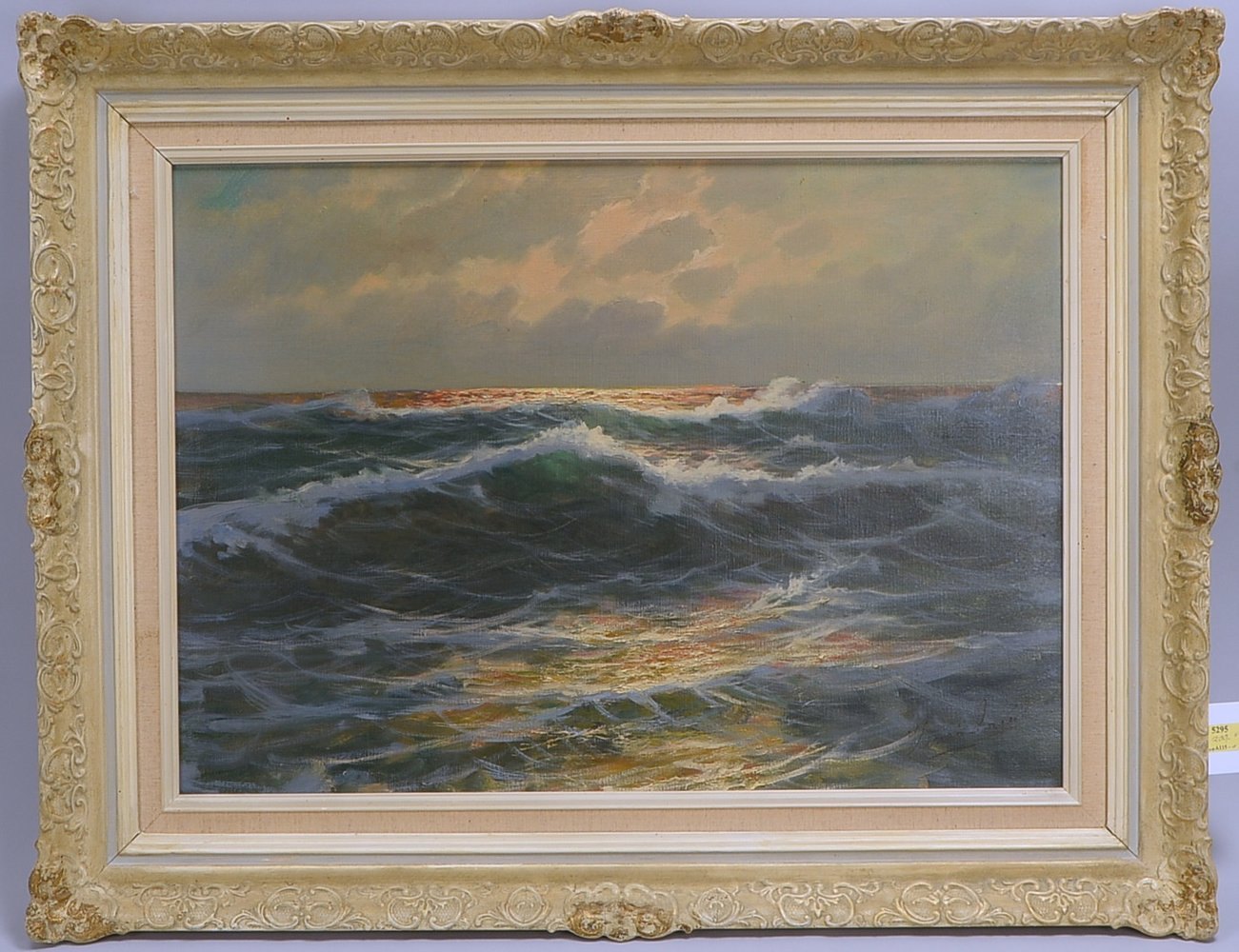 Gemälde, 'Seestück', Öl/Lw, unten re. (unles.) sign.; Rahmenmaße 50 x 70 cm