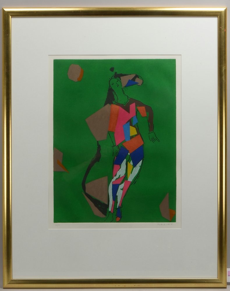 Marini, Marino, 'Arlecchino', Rad./Farbaquatinta auf Bütten, Aufl. '71/75', sign.