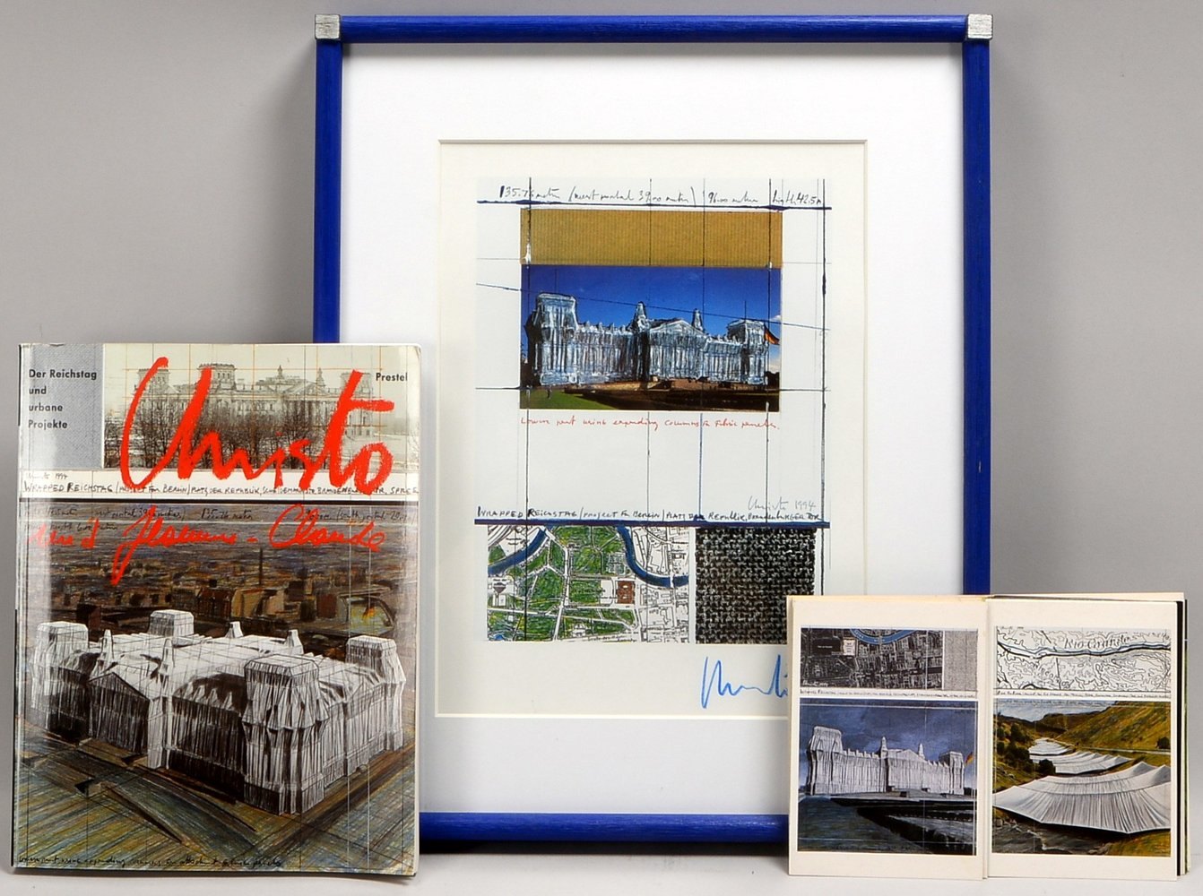 Christo/Jeanne Claude, 'Wrapped Reichstag', Druckgrafik, mit orig. Sign.