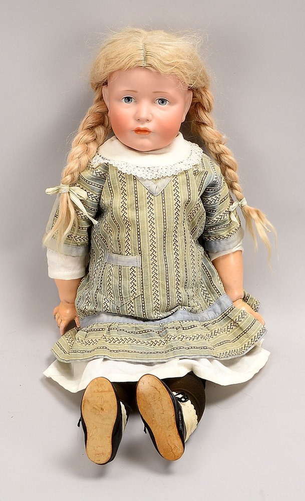 Kämmer & Reinhardt, Charakterpuppe 'Gretchen', gem. 'K*R/114', Porz.-Kopf/Holz-Kompos.