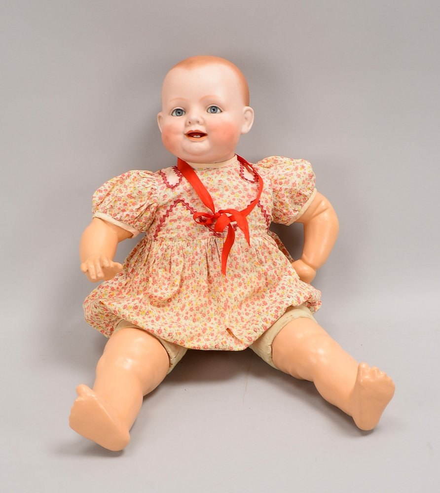 Georgene Averill, Charakterpuppe 'Bonnie Baby', gem. '7005/3652', Porz.-Kopf, Masse/Stoff