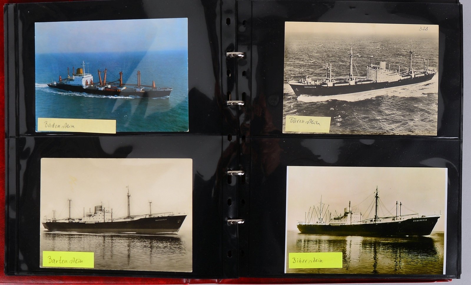 'NDL'-Sammelalbum, 60x Karten und Fotos der 'Stein'-Serie unterwegs (teils techn. Daten)