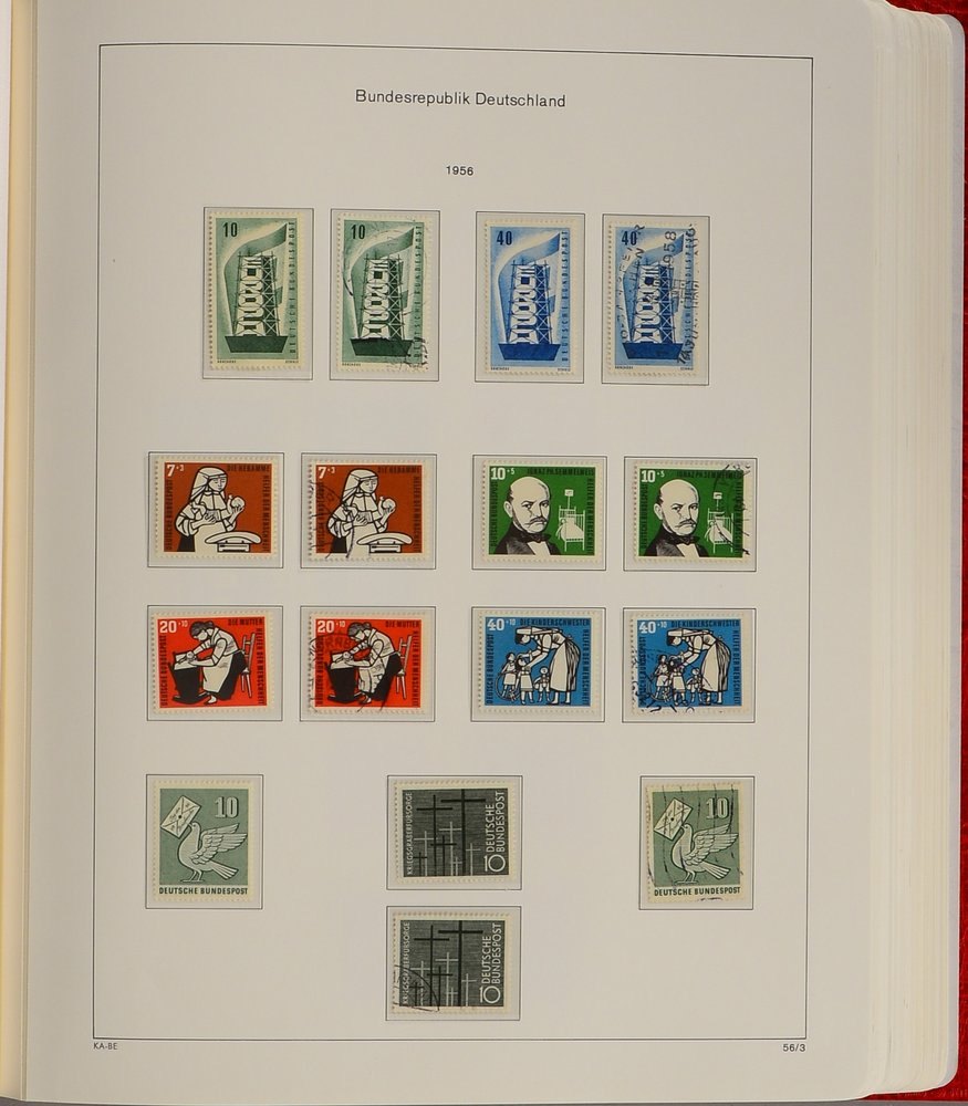 Briefmarken (Deutschland), ab 1949: 'BRD' doppelt - ohne 'Posthorn'-Satz, in Ordner