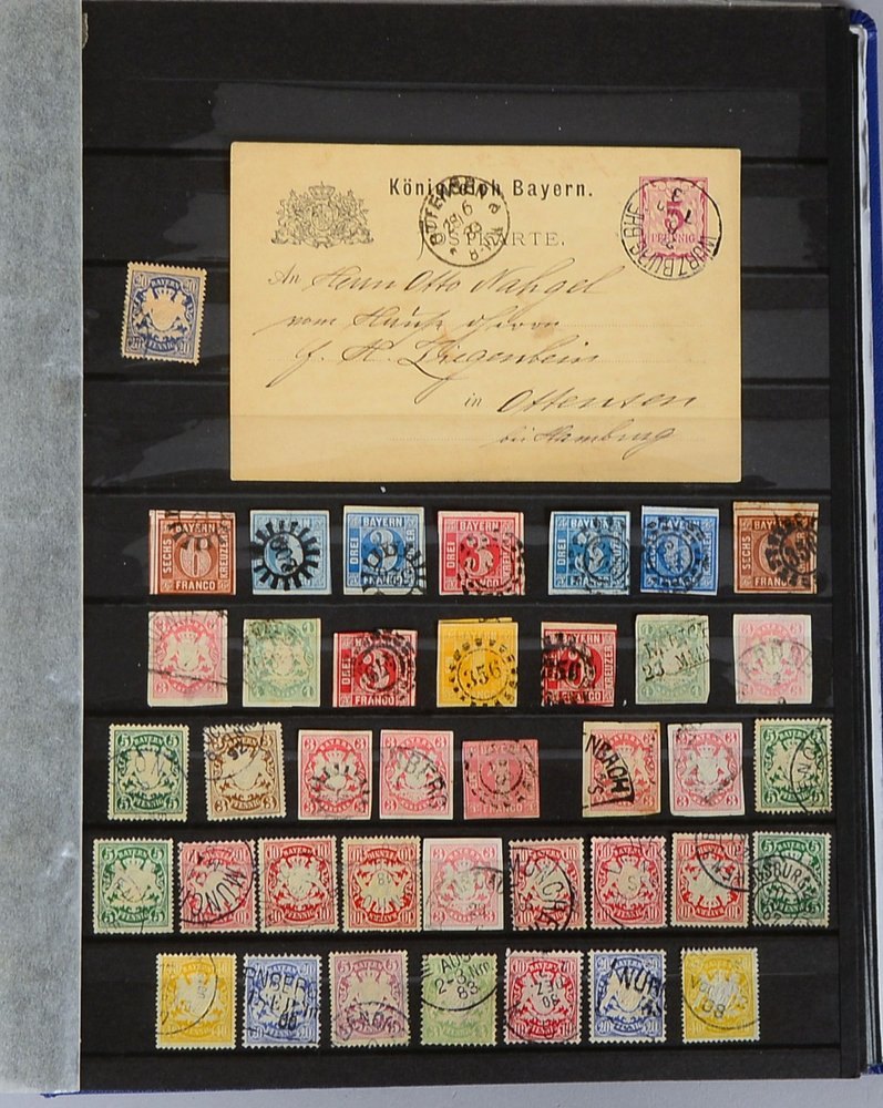 Briefmarkensammlung (Deutschland): ab 'Altdeutsche Staaten', div. interessante Auswahlen